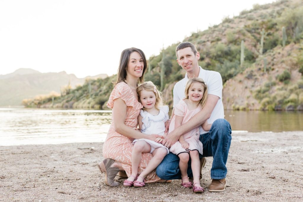 Photo of Dr. Kyle Duffy with his family, wife and kids